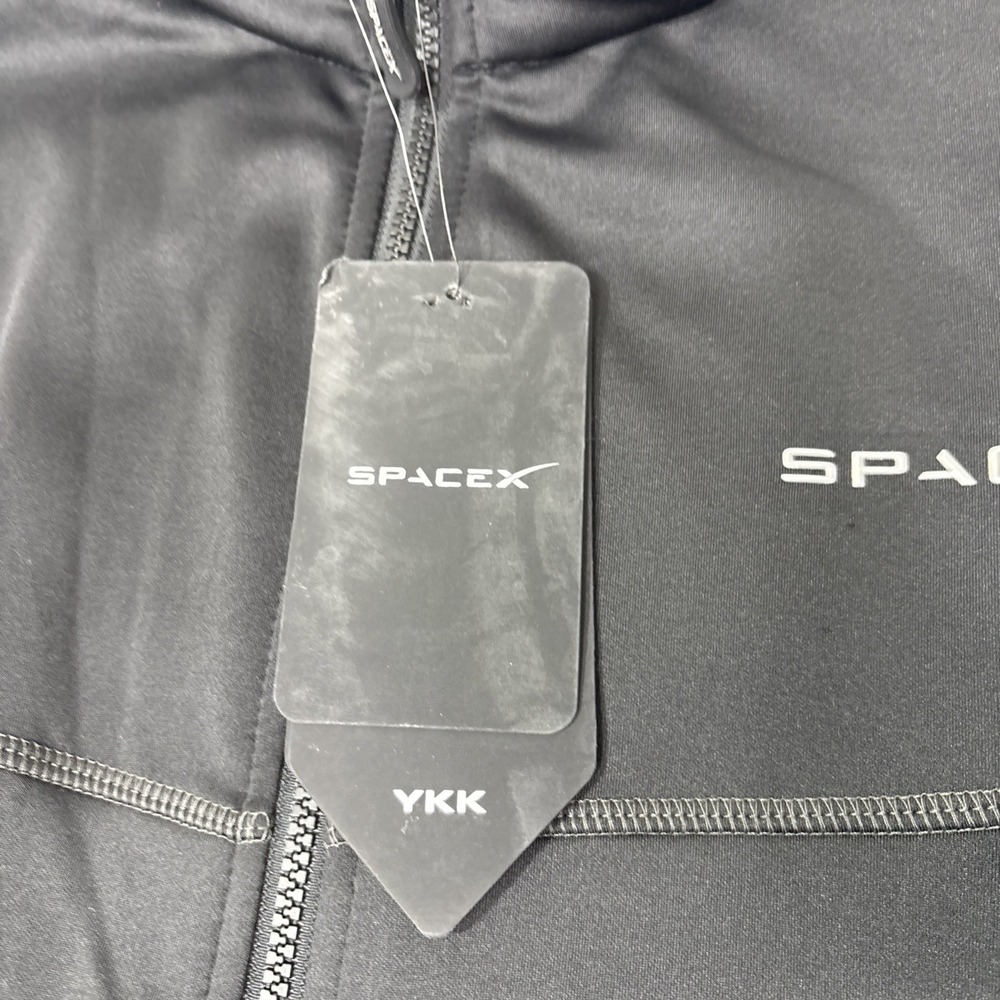 Official SpaceX Men's Stretch Fleece Black Soft Shell Jacket Full Zip 3XL - Picture 6 of 11